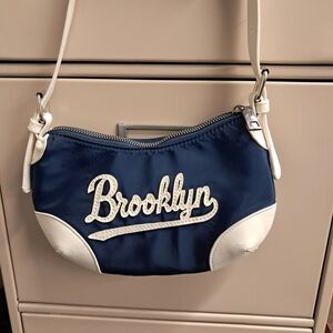 Brooklyn Navy and White Women's Bag